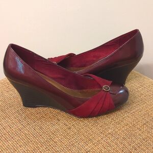 EUC Retro-Inspired Burgundy Heels